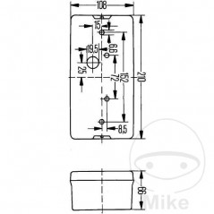 HELLA Piloto trasero derecho 102.35.55