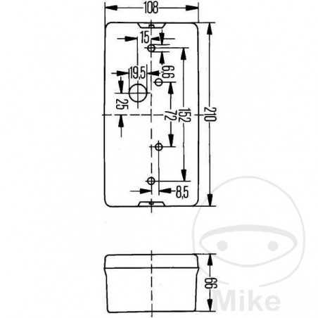 HELLA Right rear light 102.35.55