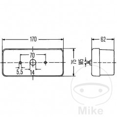 HELLA Piloto trasero izquierdo 102.79.37