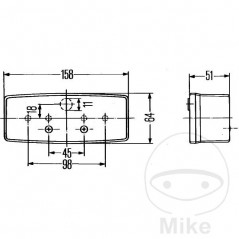 HELLA Piloto trasero derecho 102.90.40