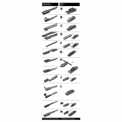 LAMPA Car wiper blade universal fixing GRAN PREE SPEED LAM19331VAR