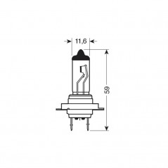 LAMPA Blister 2 lámparas bombillas H7 BLUE-XE 24V 100W PX26D LAM98287