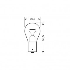 Box of 10 lamps bulbs 1 filament approved PY21W 24V 21W E