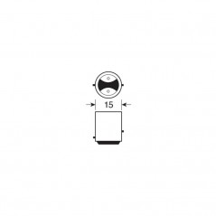 LAMPA Caja 10 lámparas bombillas 2 filamentos homologada P21/5W 24V21/5W BAY15D E (10UD) LAM98232
