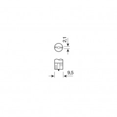 Box of 10 lamps approved bulbs W5W 24V 5W W2.1X9.5D E