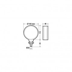 LAMPA Approved double function clearance light 14 LED 12/24V LAM41461