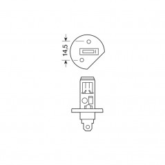 LAMPA Blister 2 lámparas bombillas H1 BLUE-XE 12V 100W P14 5S LAM58181