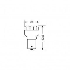 LAMPA LÁMPARA BOMBILLA P21W MULTI LED 12V 21W BA15S LAM58377