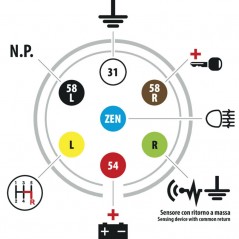 FASEBA Adaptador enchufe eléctrico remolque TYPE S 24V 11162