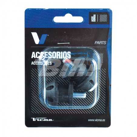 V PARTS Knobs diabolos adaptadores basculante caballete (Negro) YAMAHA M10 670NR