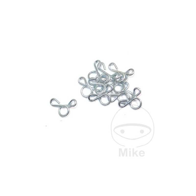JMP Set abrazaderas de manguera combustible galvanizadas Ø 6 MM (20U) 736.01.66