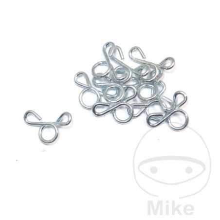 JMP Set abrazaderas de manguera combustible galvanizadas Ø 5 MM (20U) 736.01.65