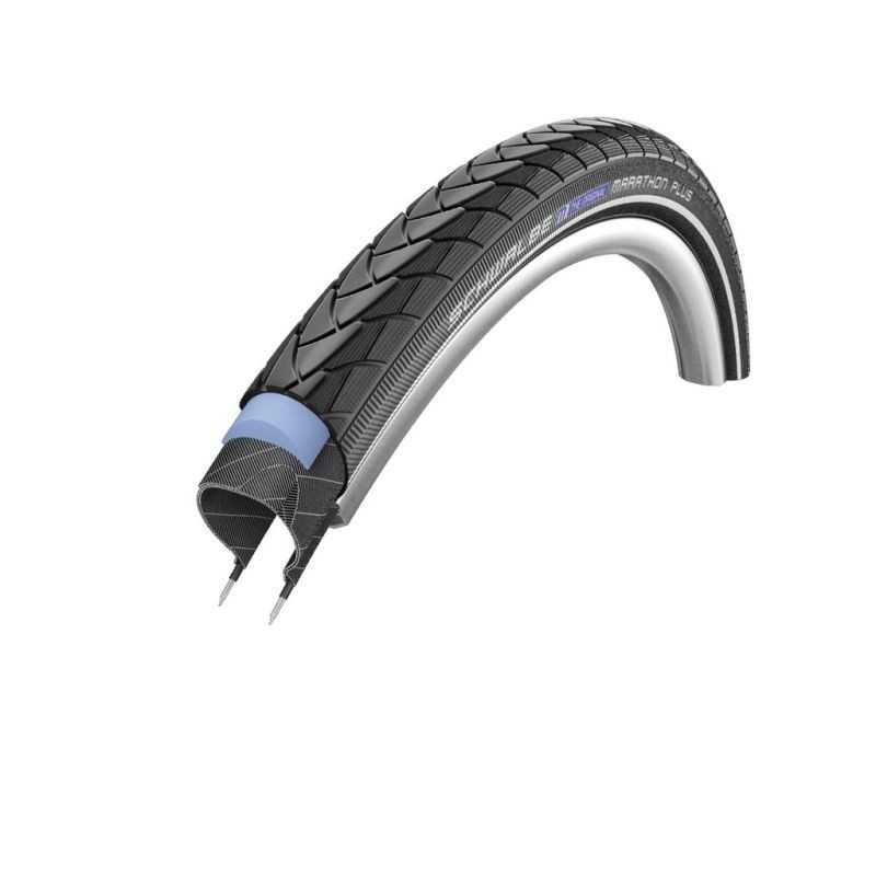 SCHWALBE TIRE MARATHON PLUS 20x1.75 S-GUARD HS440 TWINSKIN PERFORMANCE ENDURANCE RIGIDA NE.REFL 47-406 318382