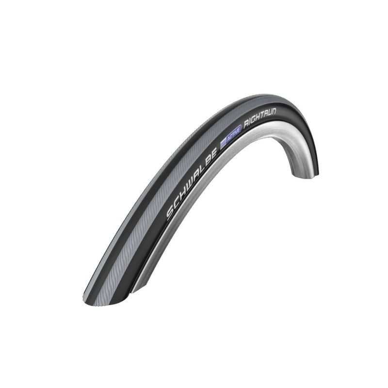 SCHWALBE CUBIERTA NEUMATICO RIGHTRUN 26x7/8 HS387 K-GUARD LITESKIN NMC RIGIDA NEGRO/LINEA GRIS 23-559 705012