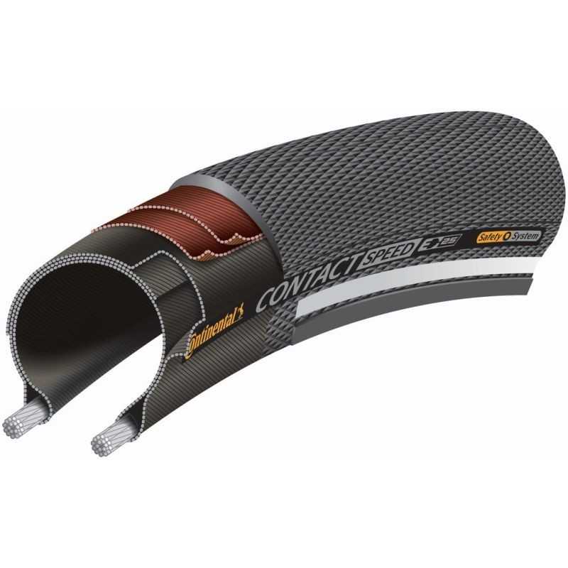 CONTINENTAL Cubierta neumatico CONTACT SPEED 26x2.00 SKIN RIGIDA NEGRO 50-559 323063