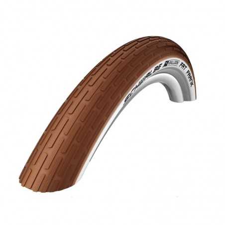 SCHWALBE TIRE FAT FRANK 28x2.00 K-GUARD ACTIVELINE HS375 TWINSKIN RIGIDA MARRON/BLANCO REF. 50-622 318455
