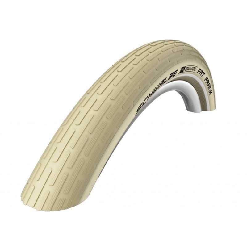 SCHWALBE TIRE FAT FRANK HS375 28x2.00RIGIDA CREMA CON REFLECTANTE 50-622 705031