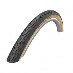 SCHWALBE TIRE ROAD CRUISER 28x1.75 K-GUARD GREEN COMPOUND HS484 TWINSKIN RIGIDA NEGR/MARRON 47-622 318686