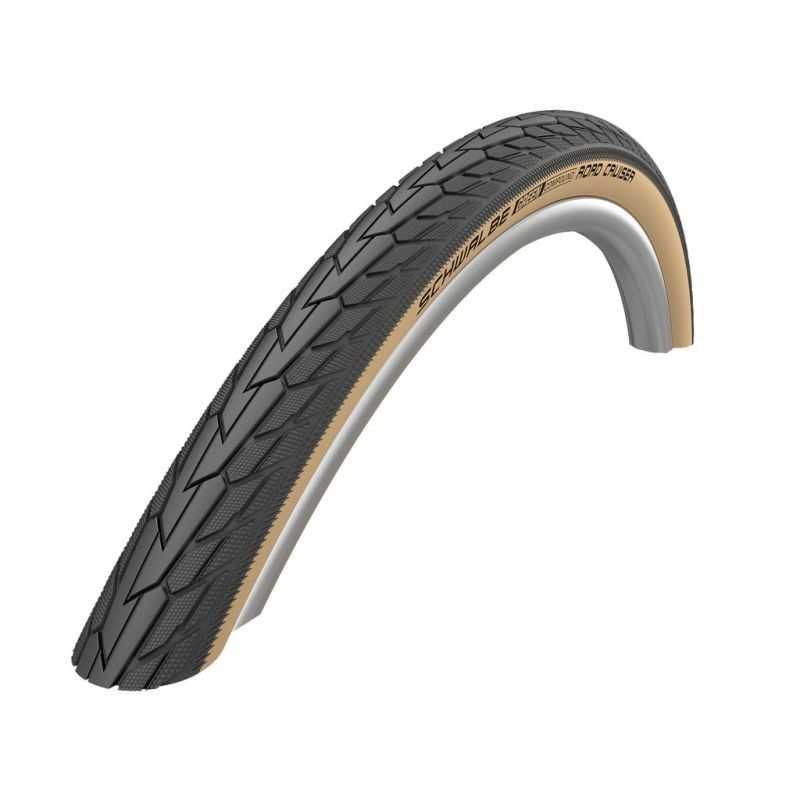 SCHWALBE TIRE ROAD CRUISER 28x1.75 K-GUARD GREEN COMPOUND HS484 TWINSKIN RIGIDA NEGR/MARRON 47-622 318686