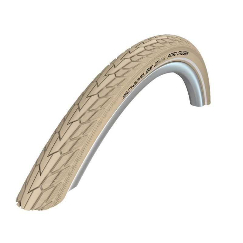 SCHWALBE CUBIERTA NEUMATICO ROAD CRUISER 28X1.60/700X40C K-GUARD GREEN COMP.HS484 TWINSKIN RIGIDA CREMA 42-622 318679
