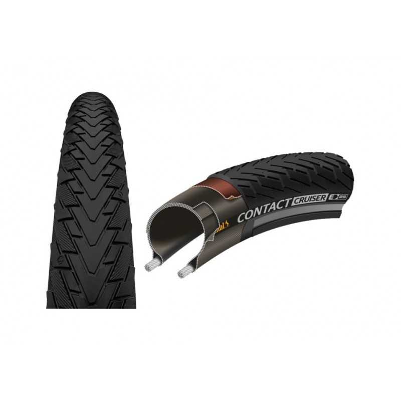 CONTINENTAL Cubierta neumatico rigida para bicicleta reflectante CONTACT CRUISER 28x2.20 55-622 323242