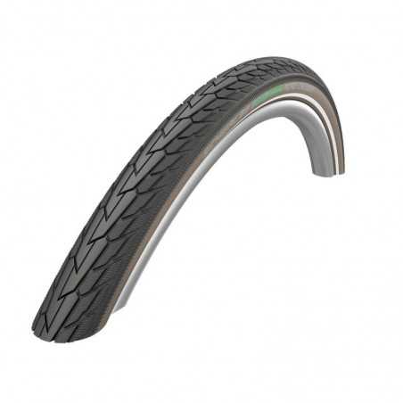SCHWALBE TIRE ROAD CRUISER 28x1.60/700x40C K-GUARD GREEN COM.HS484 TWINSKIN RIGIDA NEG/CAF? 42-622 318684