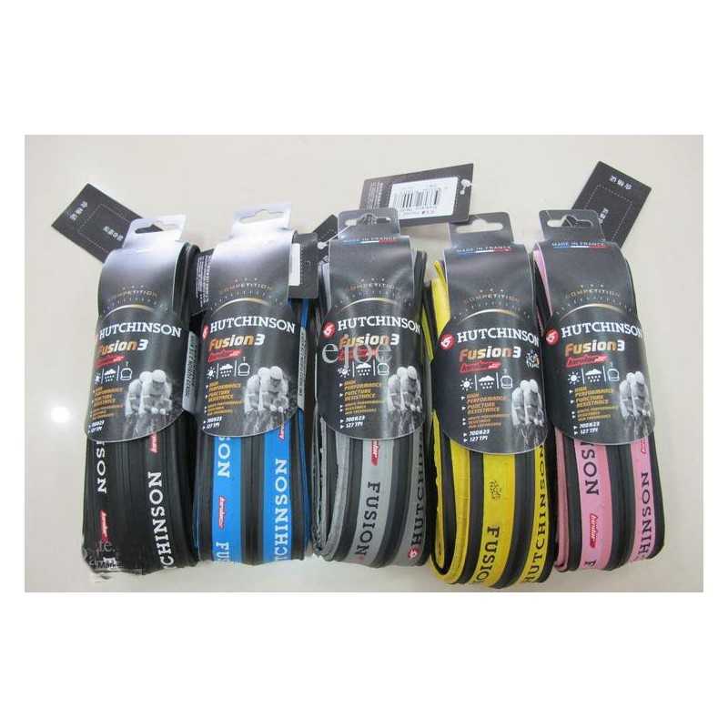 HUTCHINSON Cubierta neumatico negra/azul 700x23 fusion 3 31524