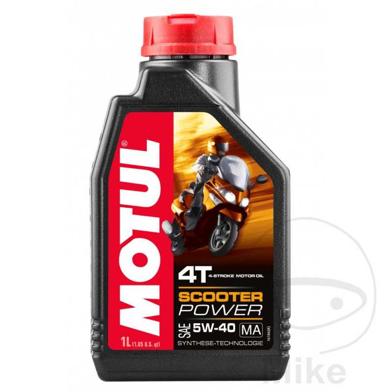 MOTUL Synthetic motor oil for motorcycle SCOOTER POWER 4T 5W40 1L 714.02.60
