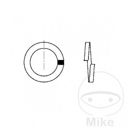 DRESSELHAUS Zinc plated spring washer M4 127 (100U) M4 127 (100U) 486.70.24