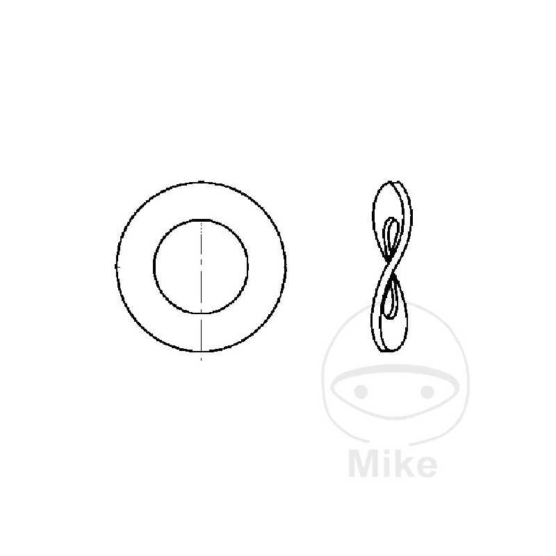 SIN MARCA corrugated spring washer M8 137B (100U) M8 137B (100U) 483.29.52