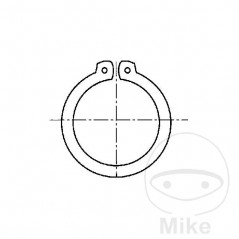 DRESSELHAUS Juntas de seguridad para eje exterior 9X1 DIN 471 
(20U) 485.00.79
