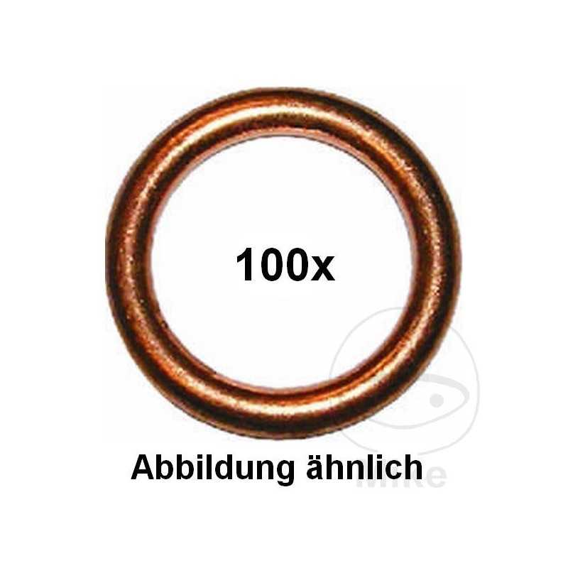 DRESSELHAUS Copper gasket for motorcycle 8 X 12 X 1.5
 (100U) 8 X 12 X 1.5
 (100U) 459.00.30