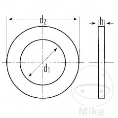 DRESSELHAUS Copper gasket for motorcycle 5 X 9 X 1 (
100U) 5 X 9 X 1 (
100U) 459.20.02