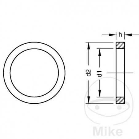 DRESSELHAUS Junta aluminio para moto 26 X 32 DIN 7603
(100U) 459.31.66