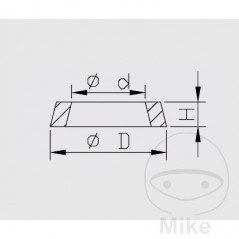 KAYABA damper gasket 16X36X5 MM 773.05.87