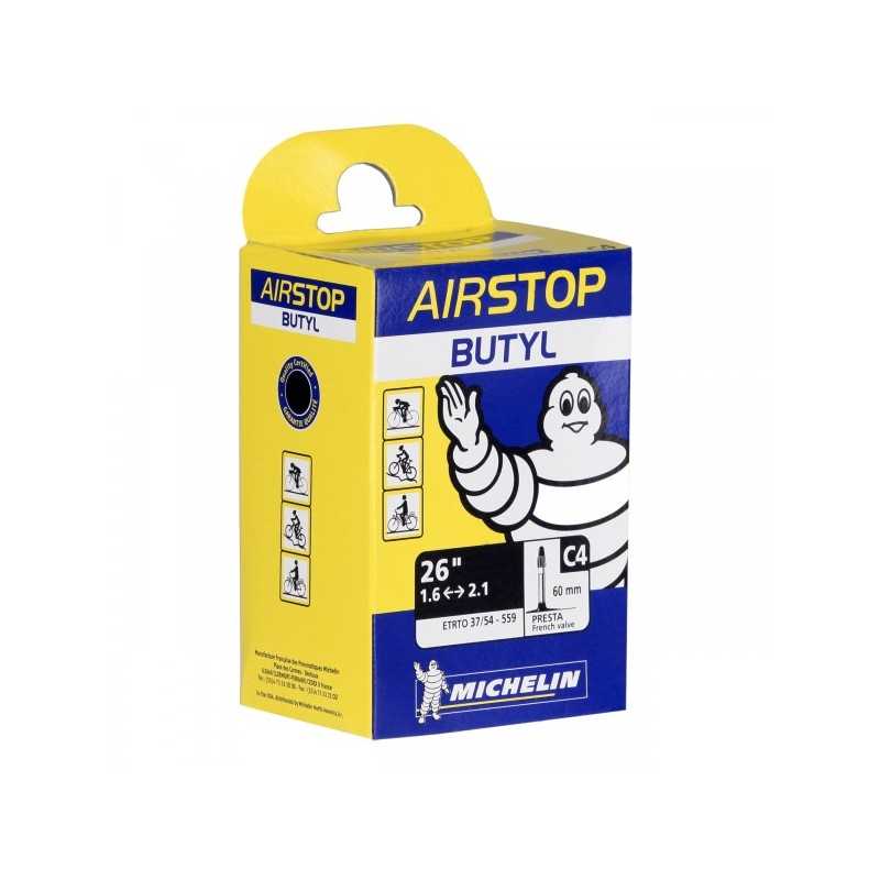 MICHELIN Camara latex valvula presta fina 60mm 700x22-23c 31264