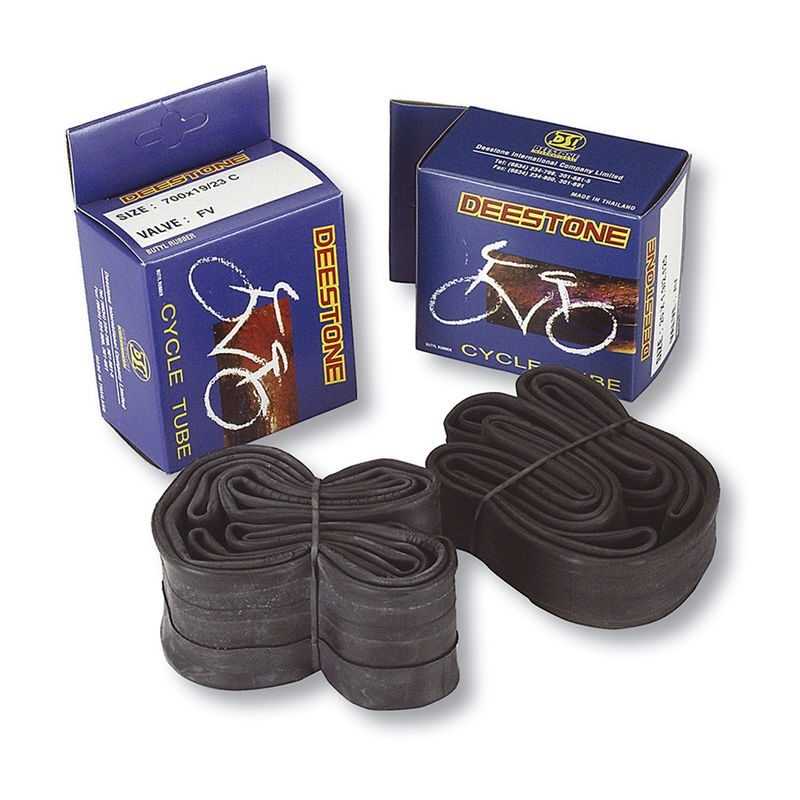 DEESTONE Cámara de aire 18x1.90-2.125 con válvula Schrader para moto 31956