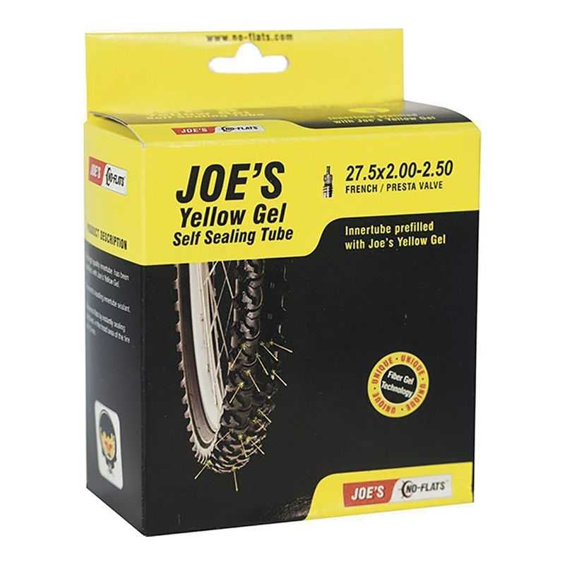 JOES INNERTUBE WITH SELF-SEALING LIQUID GEL WITH PRESTA VALVE 27.5x2.00-2.50 27.5x2.00-2.50 332A9