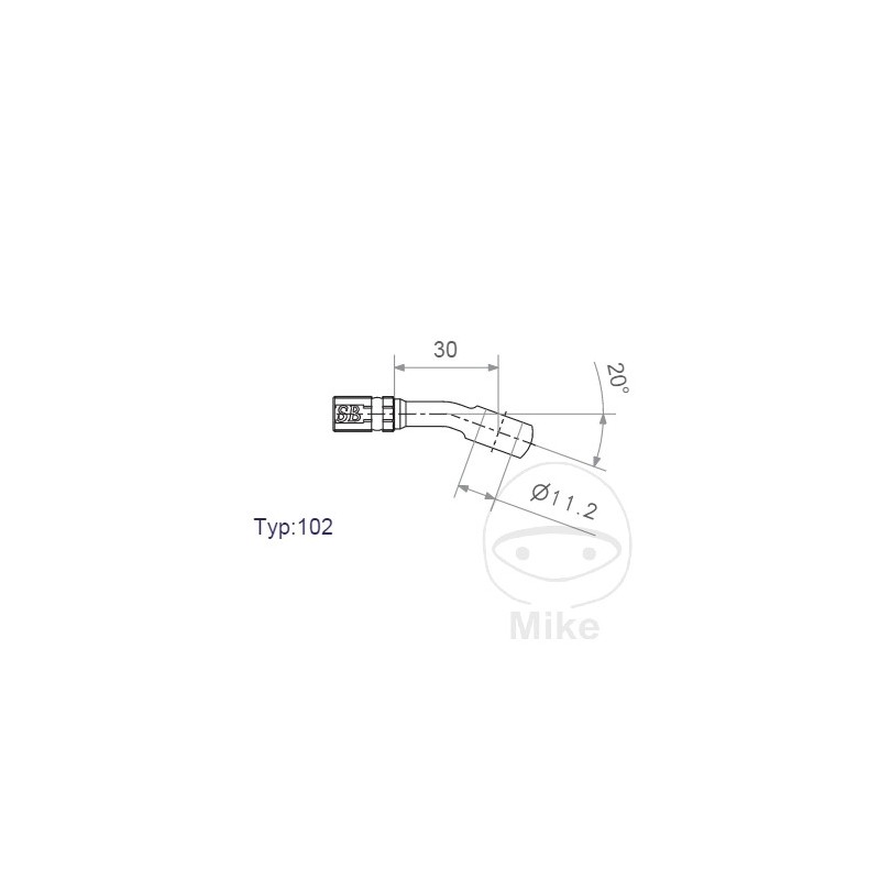 SIN MARCA Banjo para latiguillo de freno HD
TYP102 11.2 MM 20 757.02.85