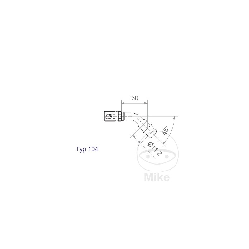 SIN MARCA Banjo for brake hose HD
TYP104 11.2 MM HD
TYP104 11.2 MM 757.02.90
