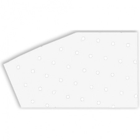 BLACKBIRD RACING Adhesivo fondo para dorsal transpirable trasparente - Pack 3u 5052/80 39063