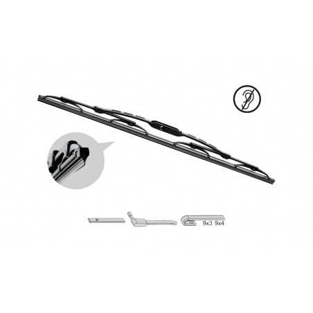 CARPRISS Juego 2 limpiaparabrisas grafito STANDARD 40 CM/16" 79041041