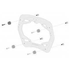 SW-MOTECH Side cases + supports AERO ABS 2X25L - PRO AERO ABS 2X25L - PRO KFT0140060101/B