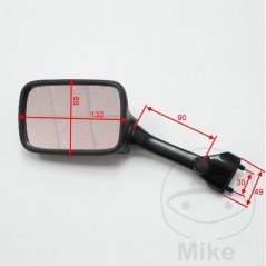 JMP Espejo retrovisor derecho negro 713.01.72