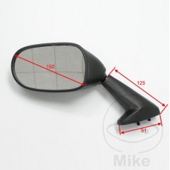 JMP Espejo retrovisor derecho negro 713.02.71