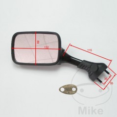 JMP Espejo retrovisor derecho negro 713.02.74