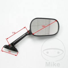 JMP Espejo retrovisor derecho negro 713.03.70