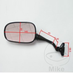 JMP Espejo retrovisor derecho negro 713.66.25