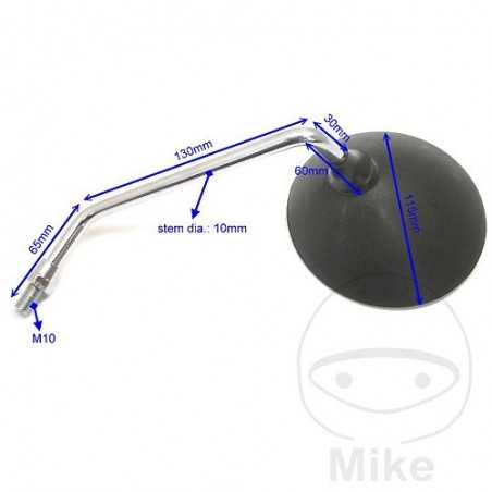 JMP black left wing mirror 713.92.64