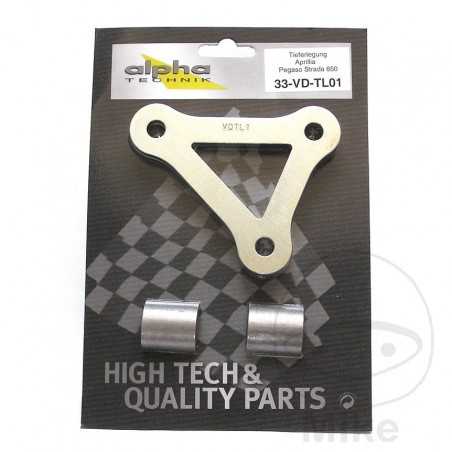 ALPHA TECHNIK Kit para bajar suspension trasera homologado 850.08.33